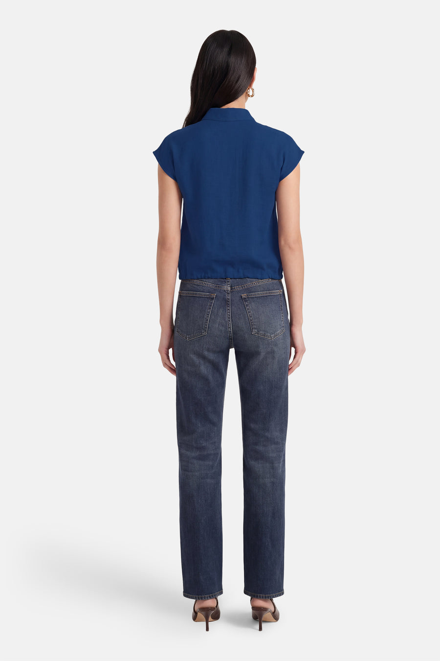 Chemise à manches courtes - bleu