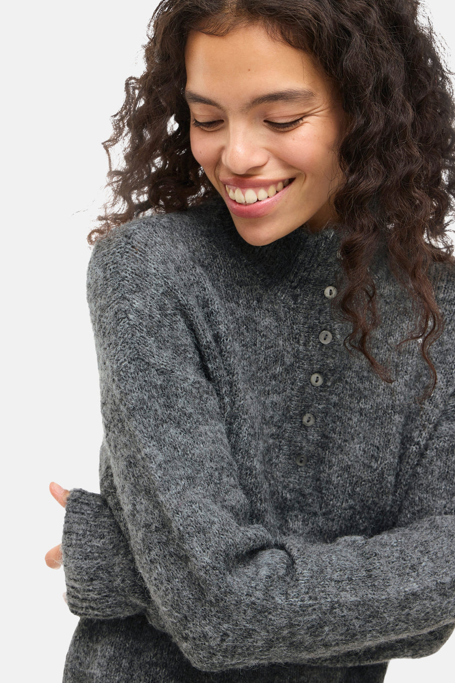 Robe à manches longues - gris - VILA® - 4