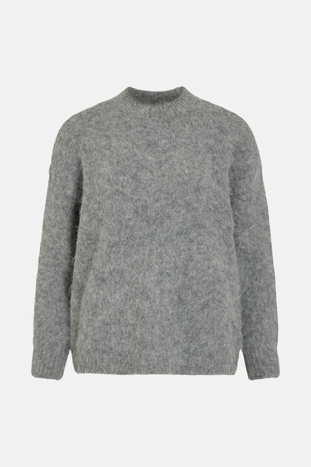 VIBENNU FUNNELNECK L/S KNIT TOP