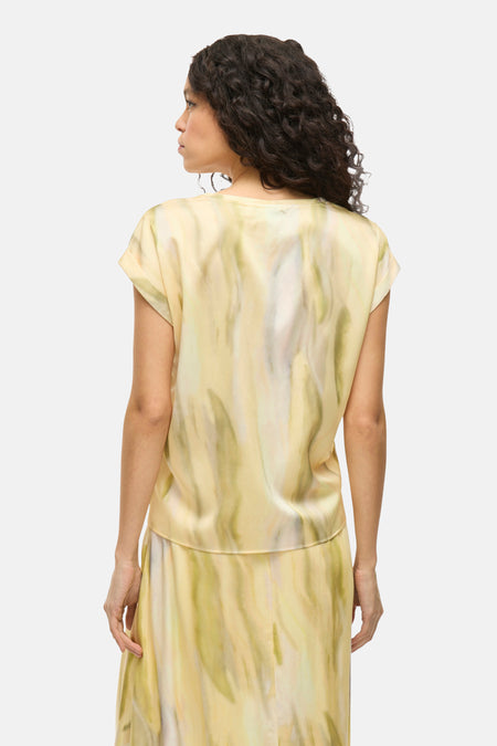 VIELLETTE S/S FULL SATIN TOP - NOOS