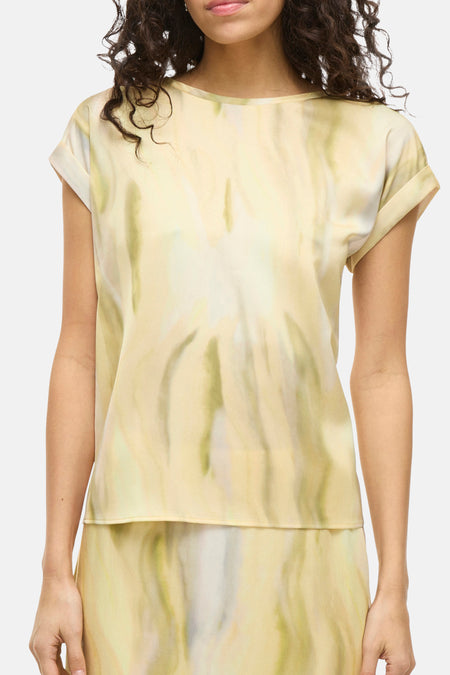 VIELLETTE S/S FULL SATIN TOP - NOOS