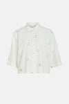 VIGIULIA 3/4 EMBROIDERY SHORT SHIRT