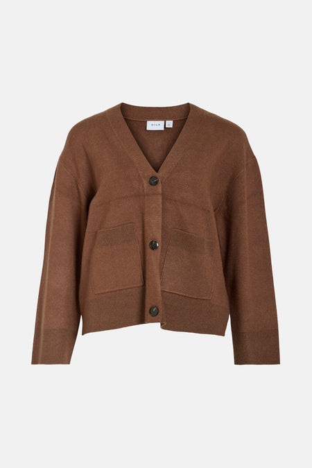 VICASSIE L/S V-NECK KNIT CARDIGAN/LS