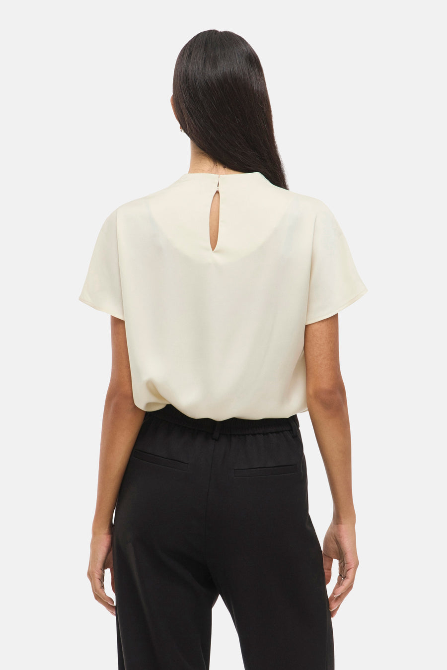 Blouse à manches courtes - écru - VILA® - 3