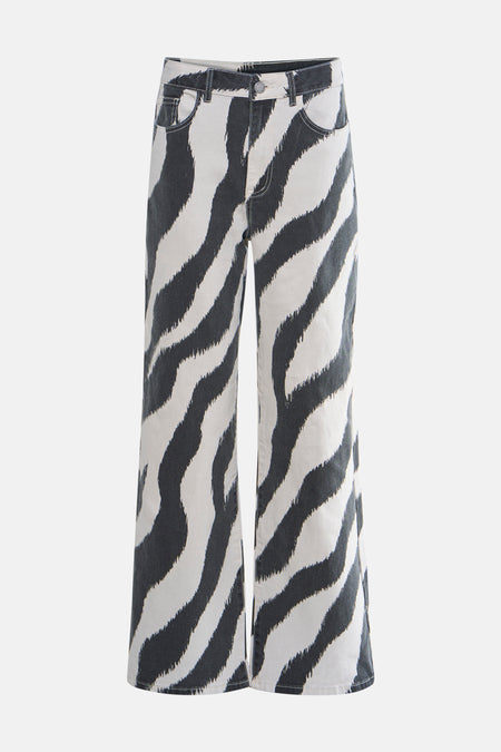 VIFREYA ZEMSA HW WIDE PRINTED JEANS CHIA