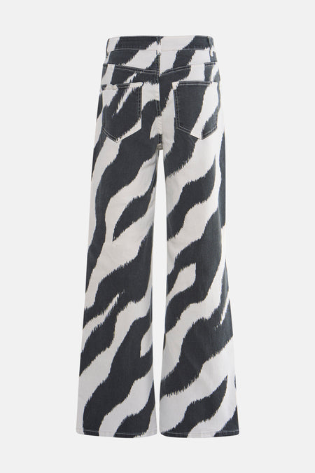 VIFREYA ZEMSA HW WIDE PRINTED JEANS CHIA
