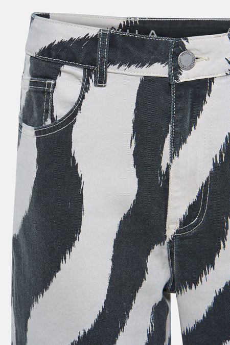 VIFREYA ZEMSA HW WIDE PRINTED JEANS CHIA