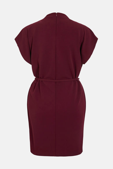 Robe à manches courtes - Bordeaux