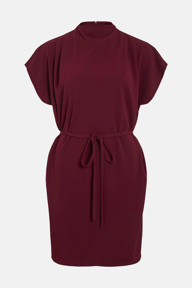 Robe à manches courtes - Bordeaux