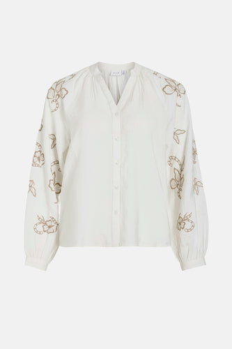 VIBRIA V-NECK L/S TOP/LC
