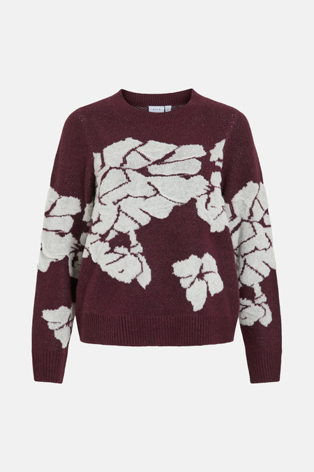 Pull col O mauve - VILA®