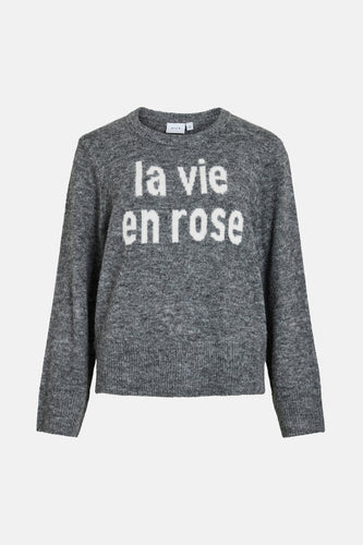 Pull à col rond - gris - VILA®