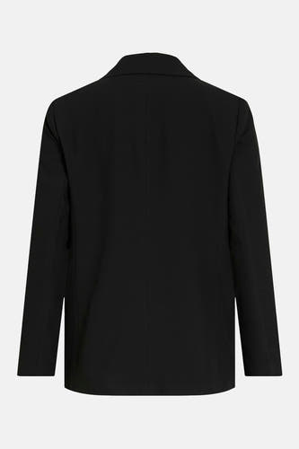 Blazer noire VILA® à manches longues et col à revers, vue de dos.