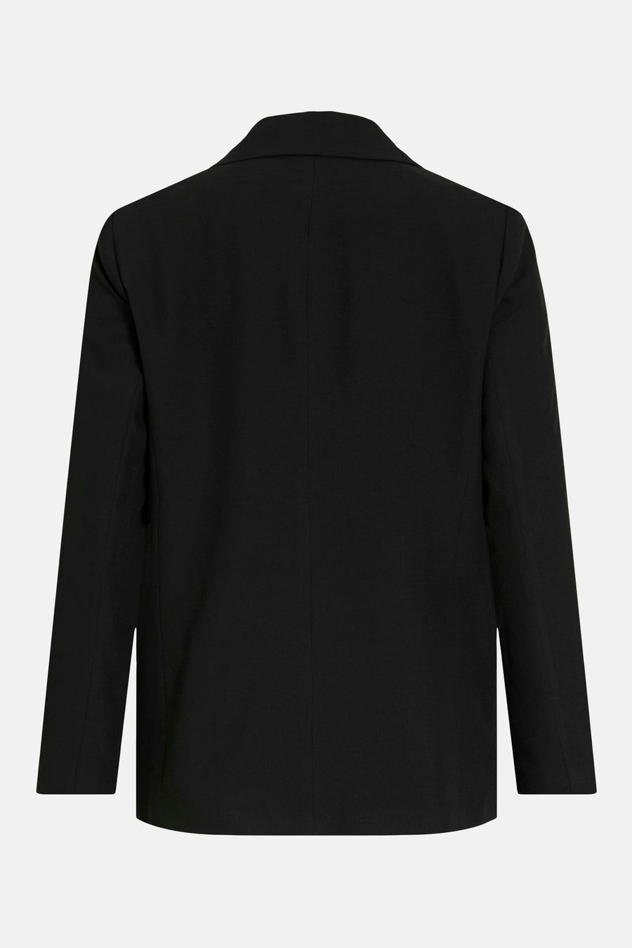Blazer noire VILA® à manches longues et col à revers, vue de dos.