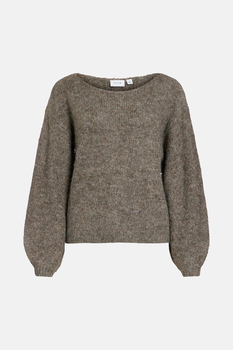 Pull col O brun - VILA®