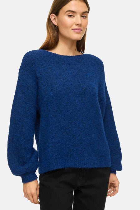 Pull col O - Navy Peony
