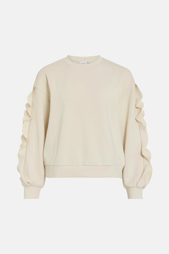 VIMENTINA FLOUNCE O-NECK L/S TOP
