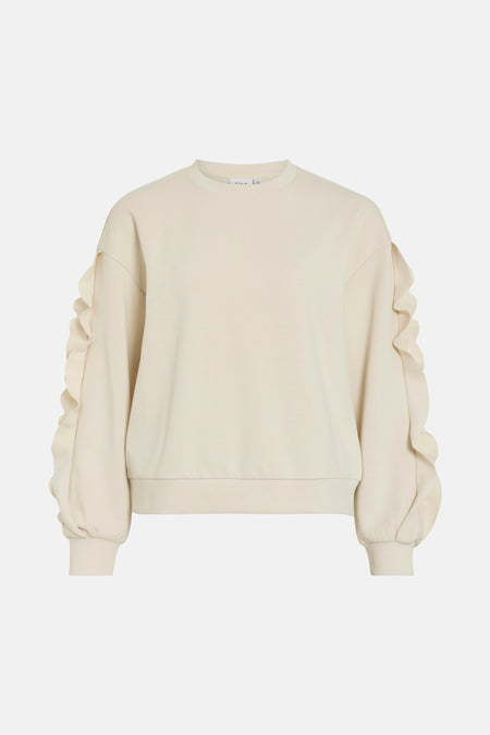 VIMENTINA FLOUNCE O-NECK L/S TOP