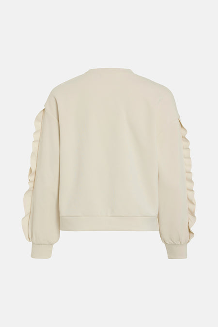 VIMENTINA FLOUNCE O-NECK L/S TOP