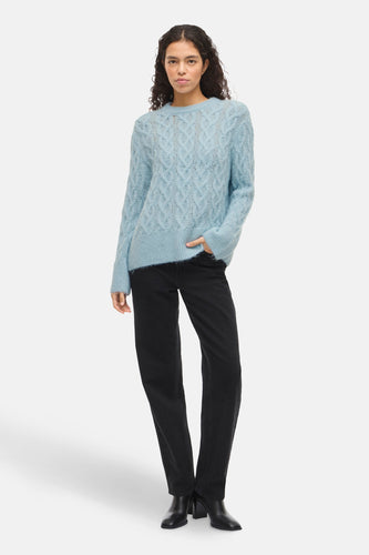 Pull à col rond - bleu - VILA®