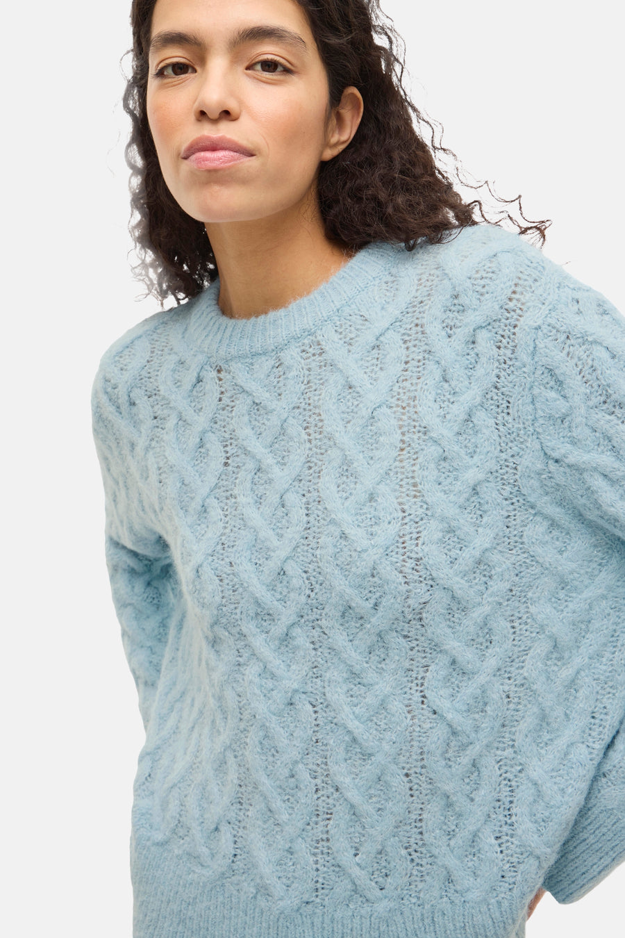 Pull à col rond - bleu - VILA®