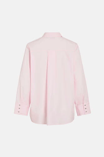 Chemise rose à manches longues de VILA®, vue de dos, avec détails de boutons aux poignets.