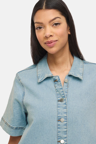 Robes manches courtes light blue denim - VILA®