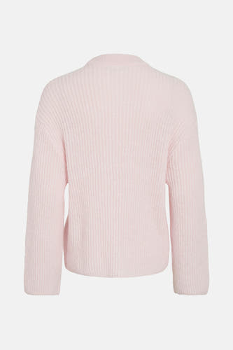 T-shirt rose avec col rond de VILA®, avec des manches longues et une texture douce tr tricotée.