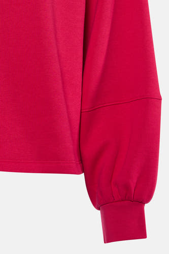 Pull rose de VILA®, à manches longues et poignets côtelés.
