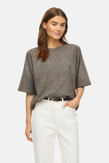 Pull col O brun - VILA®