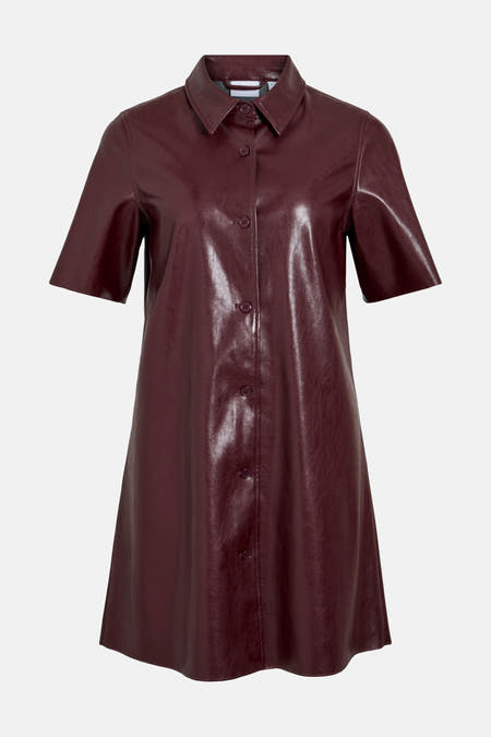 Robe à manches courtes - Bordeaux