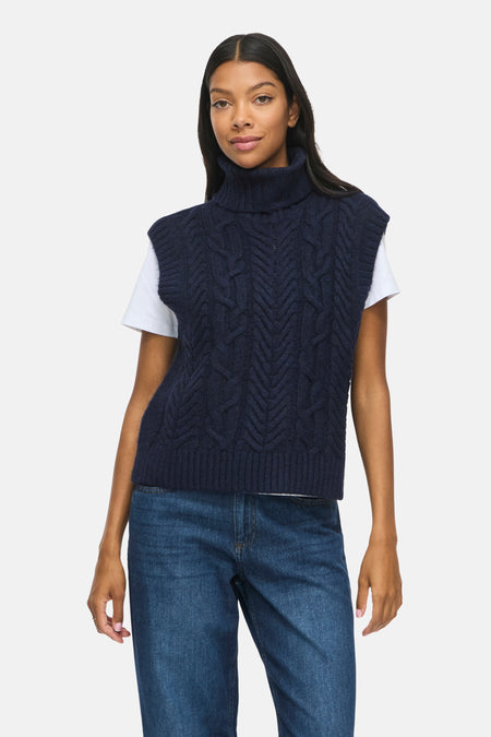 Dames tops pull zonder mouw bleu - VILA®