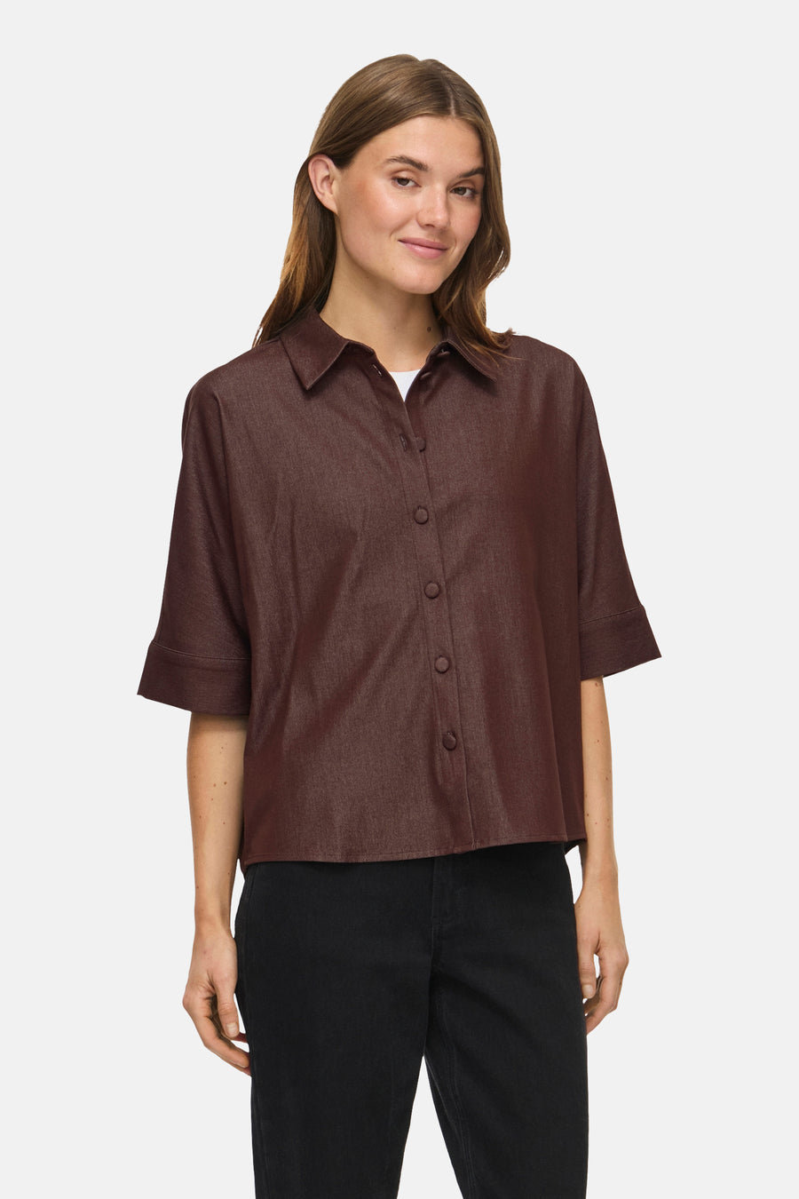 Chemise à manches courtes - Coffee Bean