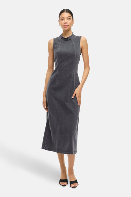 Kleedjes zonder mouwen Mid grey denim - VILA®