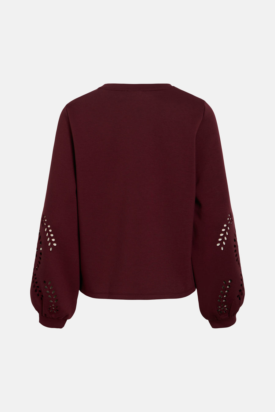 Sweat col O - Bordeaux