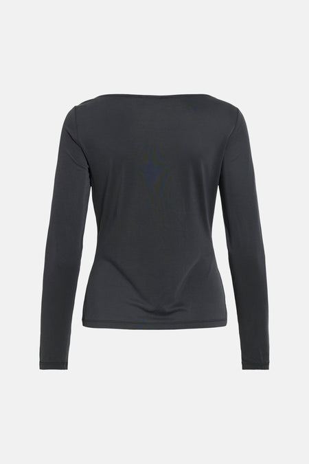 Top uni manche longue noir - VILA®