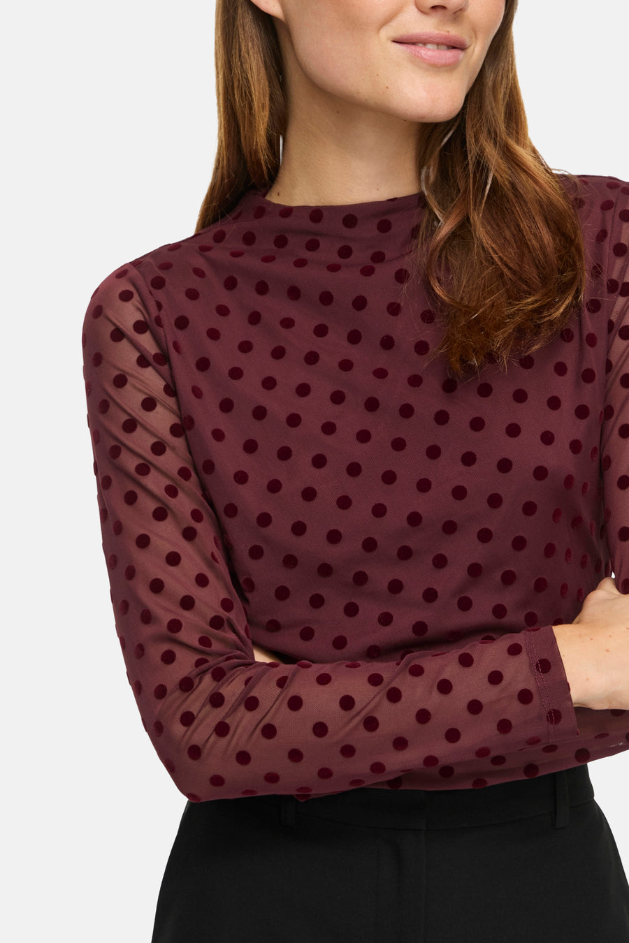 T-shirt (manches longues) rouge - VILA®