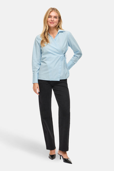 Chemise à manches longues - bleu