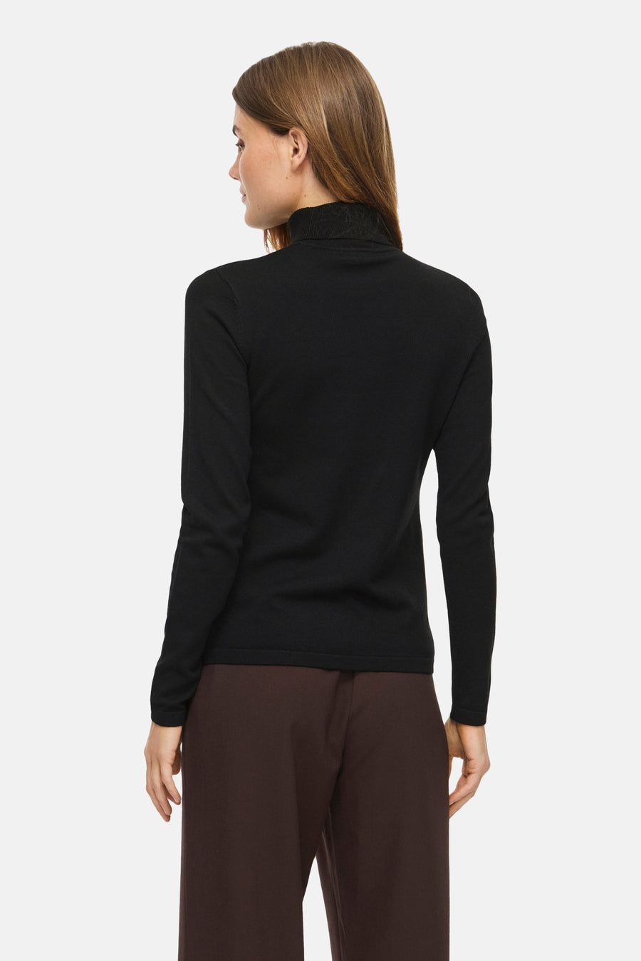 Pull col roulé brun - VILA®