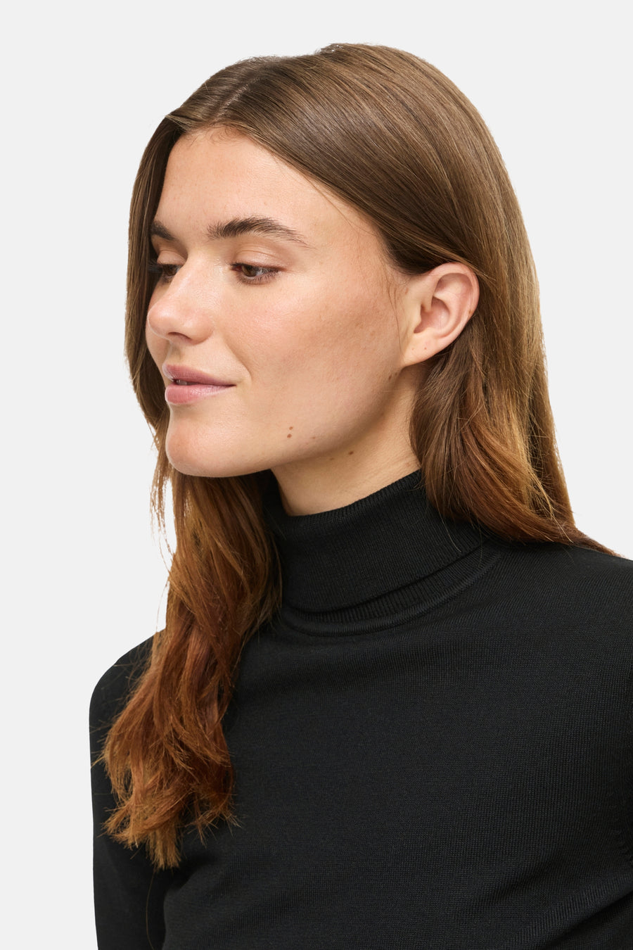 Pull col roulé brun - VILA®