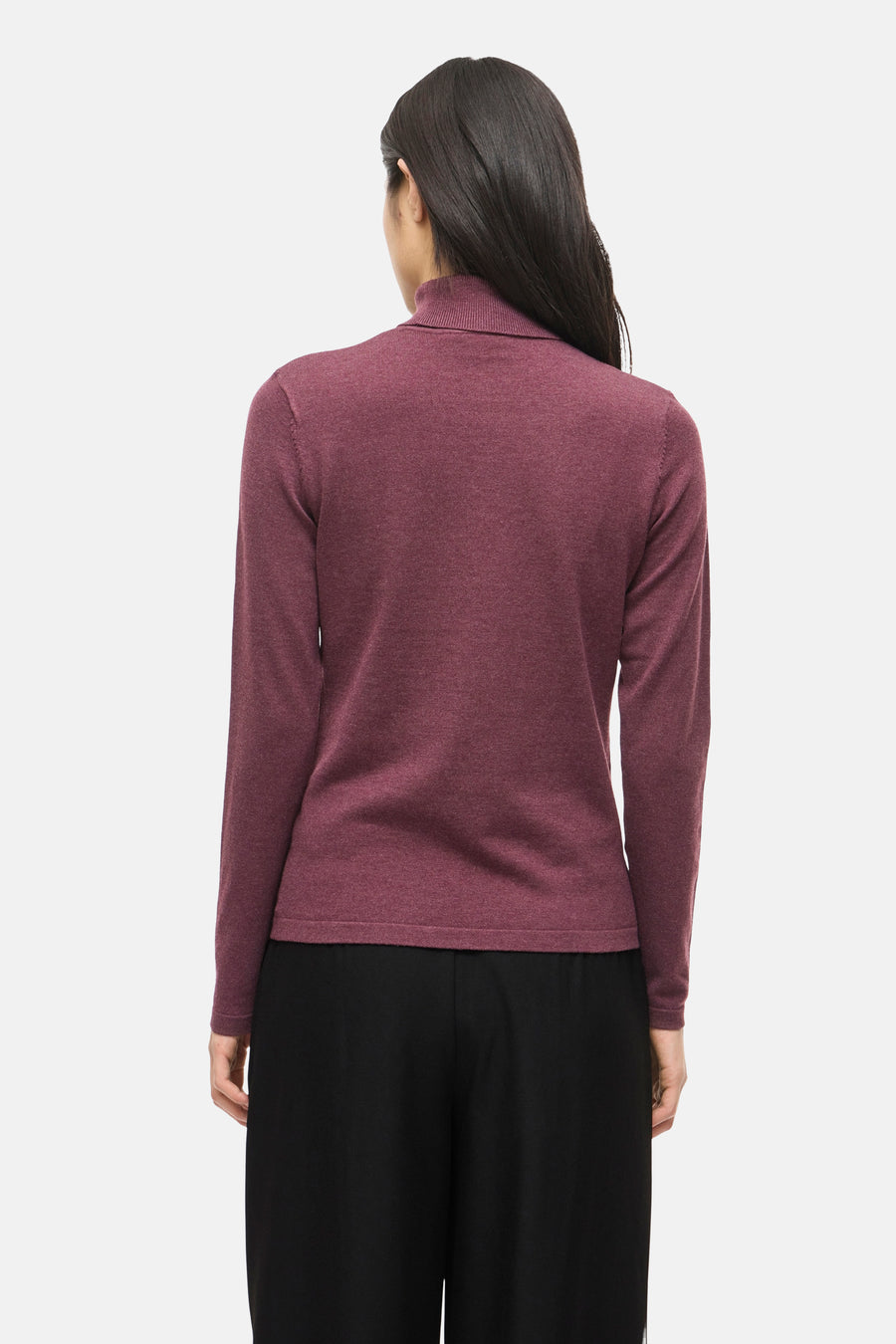 Pull col roulé rouge - VILA®