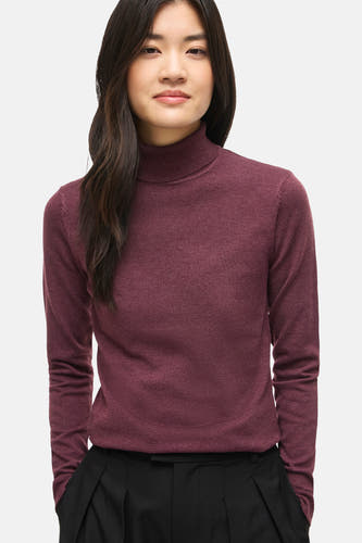 Pull col roulé rouge - VILA®
