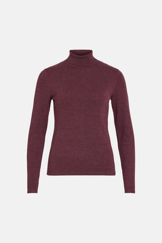 Pull col roulé rouge - VILA®