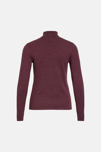 Pull col roulé rouge - VILA®