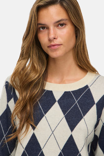 Pull col O beige - VILA®