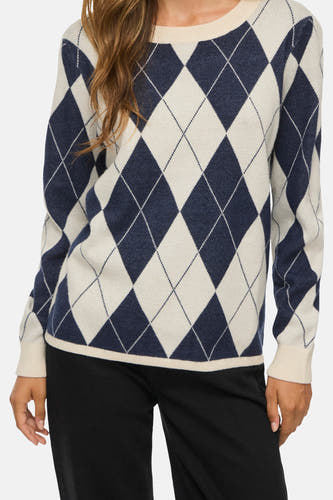 Pull col O beige - VILA®