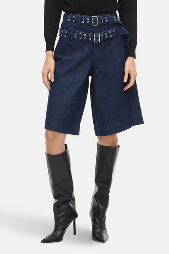 Short - dark blue denim - VILA®