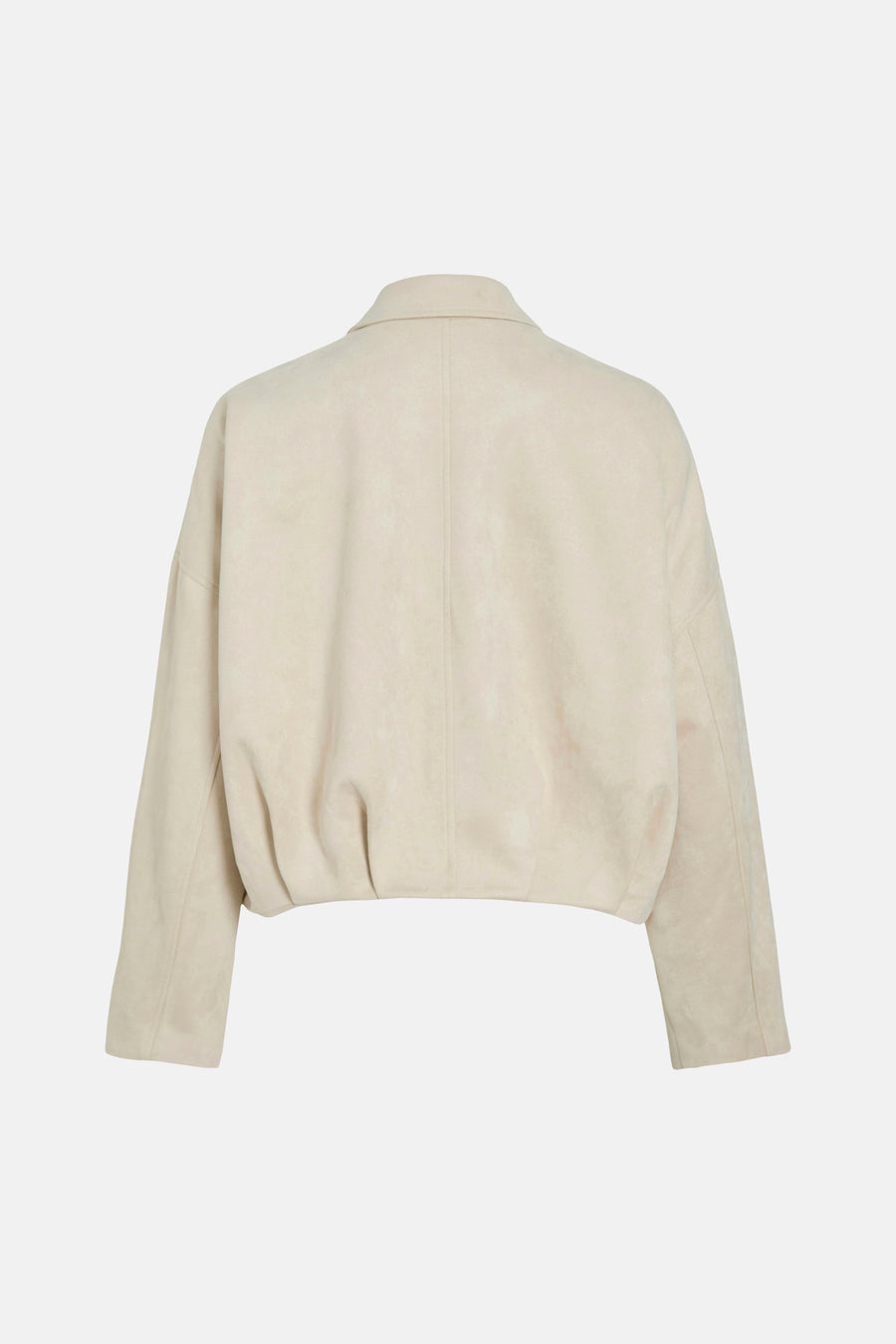 Manteau court beige de VILA®, dos, avec un col et des manches longues.