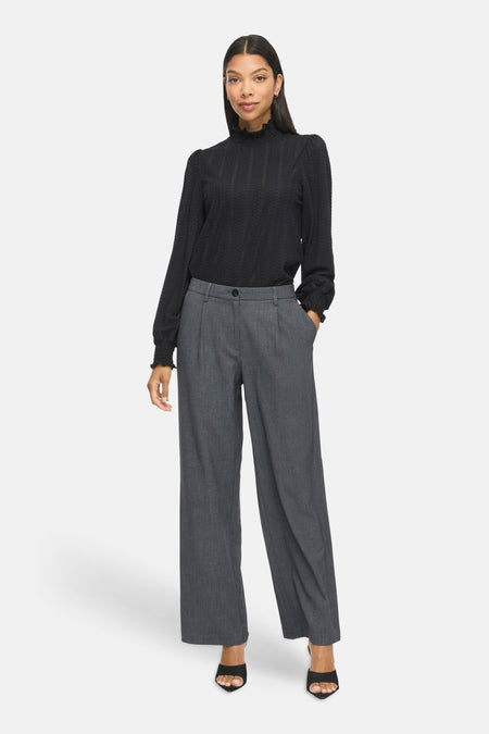 Blouse à manches longues - noir
