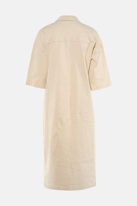 Robe à manches courtes - beige